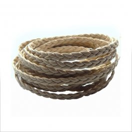 Vrkôčik - imitácia kože 5 mm béžová 0,5 m (2101)